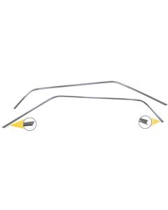 1969-1970 Mustang Coupe Roof Drip Rail Mouldings, Pair