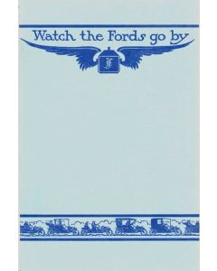Ford Motor Cars 1909 Watch Fords Go By - 30 Pages - 30 Illustrations