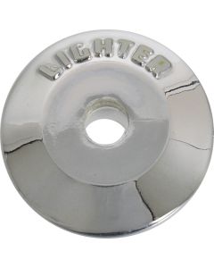 1960 Ford Thunderbird Cigar Lighter Bezel, Chrome With Clear Letters