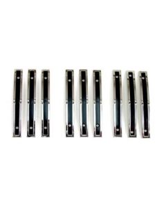 1960 Ford Thunderbird Quarter Panel Ornaments, Vertical Bars, Early Style With Holes