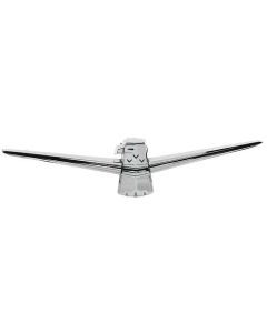 1960 Ford Thunderbird Trunk Lock Ornament Assembly, Chrome, Includes Base & Cover, Coupe