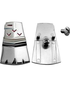 1960 Ford Thunderbird Trunk Lock Key Hole Cover, Chrome, Coupe