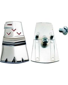 1960 Ford Thunderbird Trunk Lock Ornament Key Hole Cover, Convertible, Chrome
