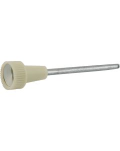 1960 Ford Thunderbird Headlight Switch Knob And Shaft, White With Silver Insert