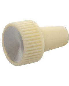 1960 Ford Thunderbird Cigar Lighter Knob, White With Silver Insert