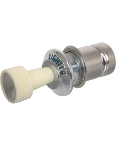 1960 Ford Thunderbird Cigar Lighter Knob & Element, Chrome With Green Letters