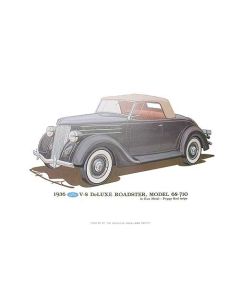 Print - 1936 Ford Roadster (68-710) - 12 X 18 - Unframed