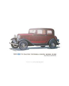 Print - 1932 Ford Victoria (B190) - 12 X 18 - Unframed