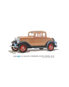 Print - 1932 Ford 5 Window Coupe (B45) - Unframed