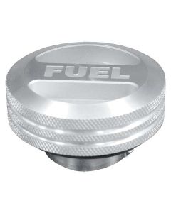 Gas Cap - Billet Aluminum - Non-Locking - With Fuel Lettering - Deep Neck For Late Gas Tanks
