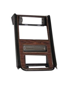 1971-1973 Mustang Deluxe Interior Dash Center Trim Panel without Gauge Openings, Woodgrain