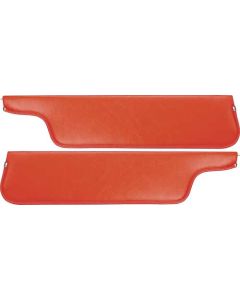 1973-79 Ford Pickup Sun Visors, New Style, Red Corinthian Grain Vinyl