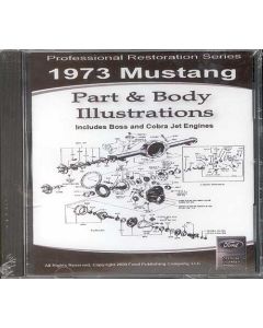 1973 Mustang Part and Body Illustrations on CD
