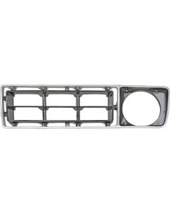Ford Pickup Truck Grille Shell Insert - Left Side - Argent & Black - F100 Thru F350