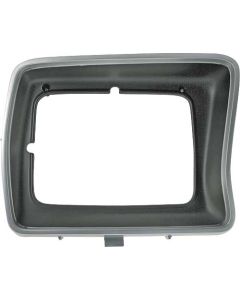 1978-79 Ford Pickup Headlight Door, Argent And Black, Rectangular-Right