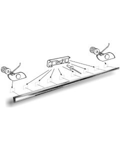 Tailgate Moulding - Lower/ Incl Clips