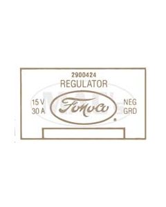 Ecd Voltage Regulator Decal