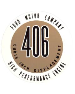 Valve Cover Decal - 406 High Performance Engine