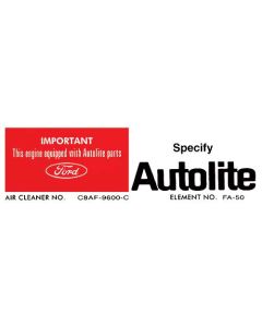 Decal - Air Cleaner