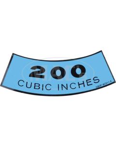 Decal - Air Cleaner - 200 6 Cylinder - Falcon