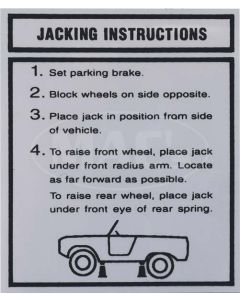 Jack Instructions Decal