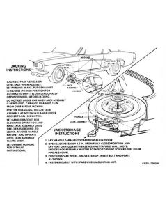 1965  Mustang Jack Instruction Decal