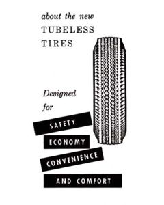Tubeless Tire Owners Manual Insert - Ford