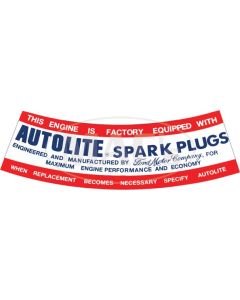 Decal - Air Cleaner - Autolite Spark Plugs - V8 - Falcon
