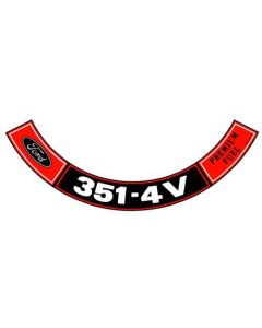 Decal - Air Cleaner - Ford 351-4V Premium Fuel - Falcon