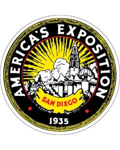 America's Exposition-San Diego 1935 - Window Decal