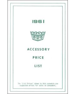 Window Decal - New Car Accessory Price List - Ford