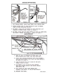 Ford Thunderbird Jack Instruction Decal, 1964