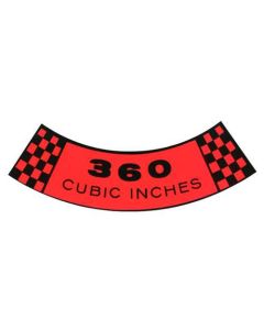 Air Cleaner Decal/ 360-2v/ 70-76 Pickup