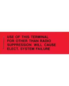 Decal/ Ecd Volt Reg Warning