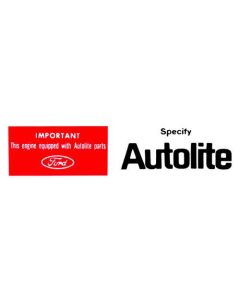 Air Cleaner Decal/ Autolite Replace Parts