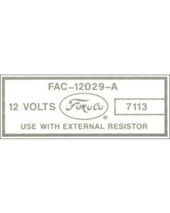 56-64 Coil Decal/fac-12029-a