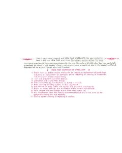 1959-1960 Ford Thunderbird Owner's Manual Envelope