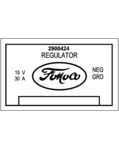 Voltage Regulator Decal