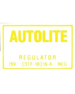 Decal - Voltage Regulator