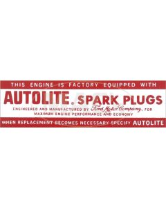 Air Cleaner Decal/ Autolite Spark Plug