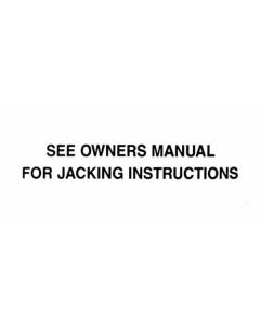 1964-1973 Mustang Jack Instruction Decal