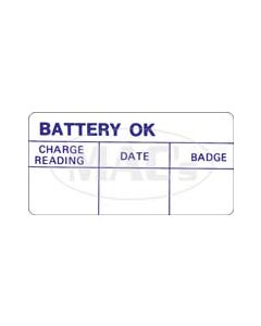 Ford Pickup Truck Battery Test Decal