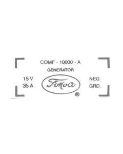 Ford Thunderbird Generator Decal, 35 Amp Generator, 430 V8 With Air Conditioning, COMF-10002-A, 1959-60