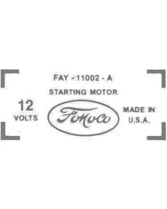 Starter Decal - Ford