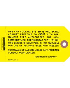 Antifreeze Tag, 1960-1964