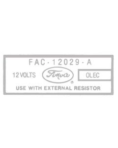 Ignition Coil Decal - Ford