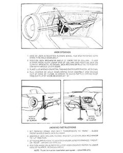 Ford Thunderbird Jack Instruction Decal, 1961