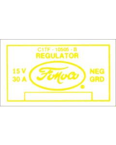 Voltage Regulator Decal