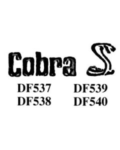 Exterior Decal - Cobra Snake - Blue