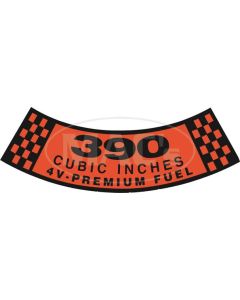 Air Cleaner Decal/ 390 4v